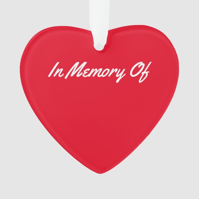 Souvenir rouge de coeur de mémoire (devant)