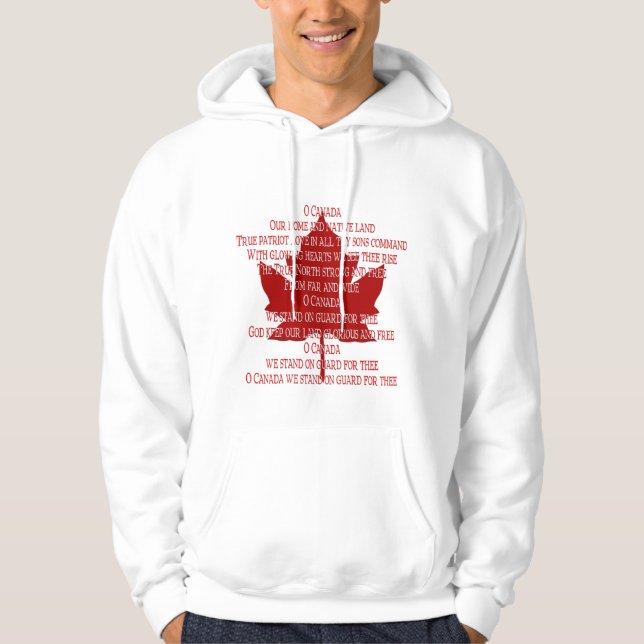 Souvenir Sweat - shirt à capuche d'Hymne Canada Ca (Devant)
