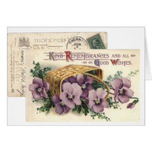 Souvenirs aimables et bonne carte de souhaits