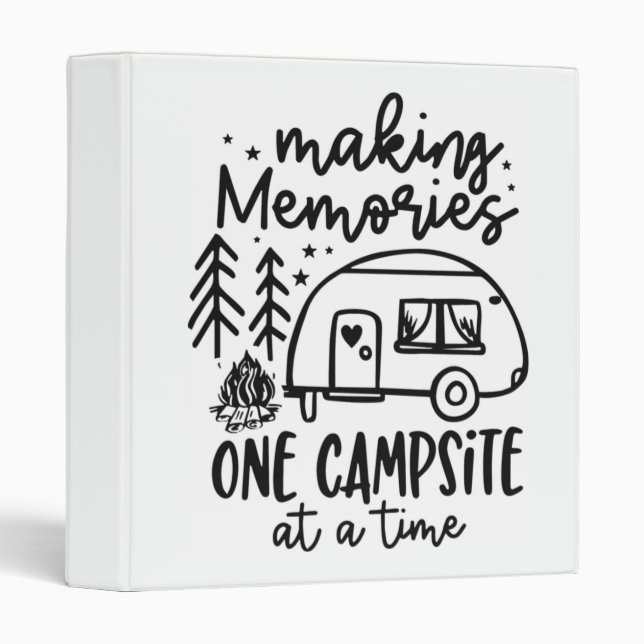 *SOUVENIRS AUTOUR DU CAMPFIRE* CLASSEUR À 3 ANNEAU (Devant/Côté)