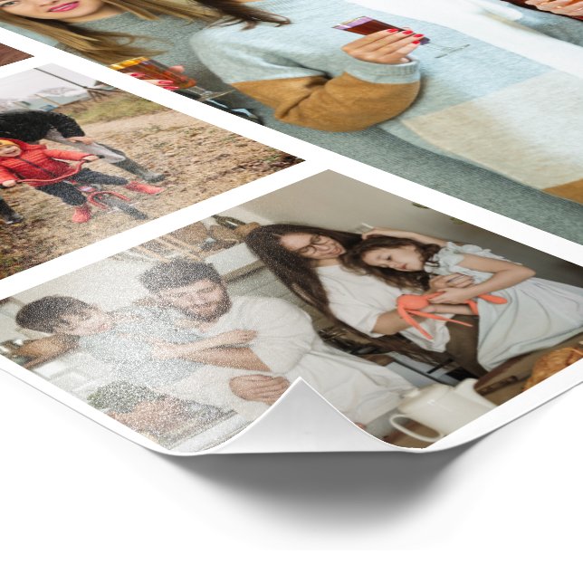 Souvenirs chères : personnalisable 4 Photo Collage (Coin)