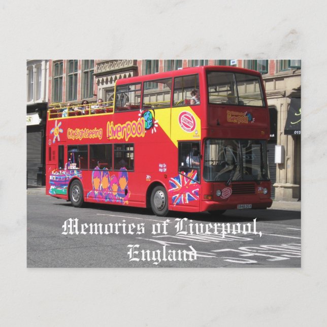 Souvenirs de Liverpool, Angleterre carte postale (Devant)