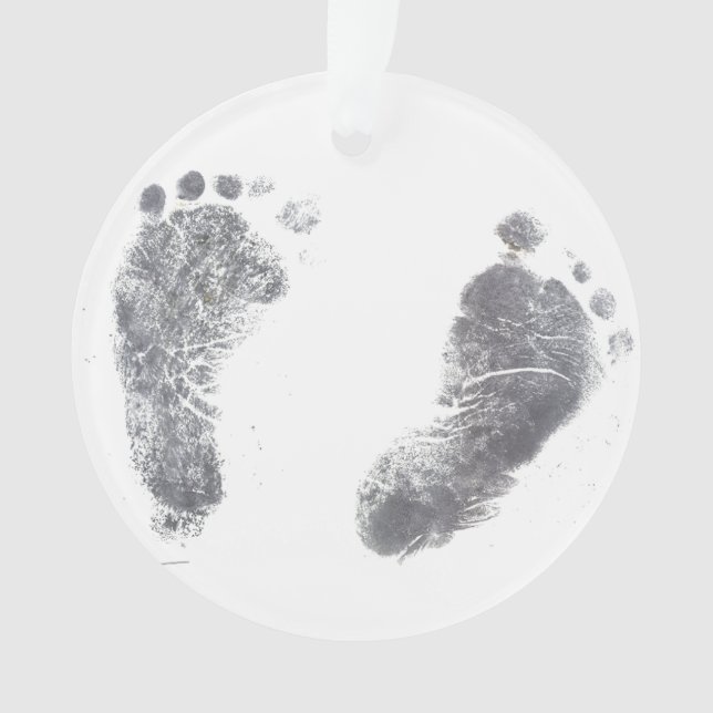 Souvenirs doux Imprimés de pieds pour bébés (devant)