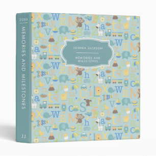 Souvenirs et jalons Baby Book Classeur pour garçon