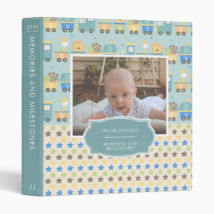 Souvenirs et jalons Baby Book Classeur pour garçon