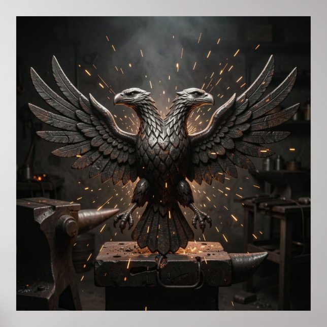 Sovereign Blacksmith Relic Forged Eagle Dark Backg Poster (Front)