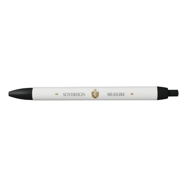 SOVEREIGN MEASURE BLACK INK PEN (Front)