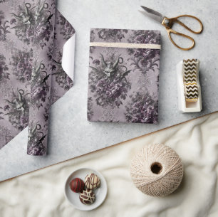 Sovereign of the Undead – Gothic Floral  Wrapping Paper