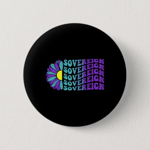 Sovereign Suicide Prevention Awareness Sunflower 2 Inch Round Button
