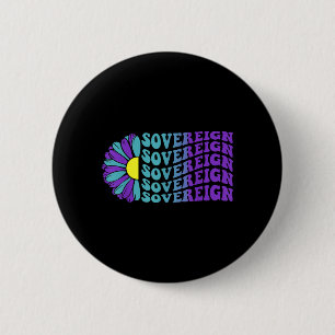 Sovereign Suicide Prevention Awareness Sunflower 2 Inch Round Button