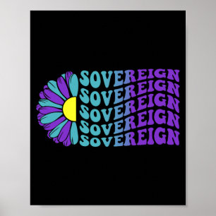 Sovereign Suicide Prevention Awareness Sunflower Poster