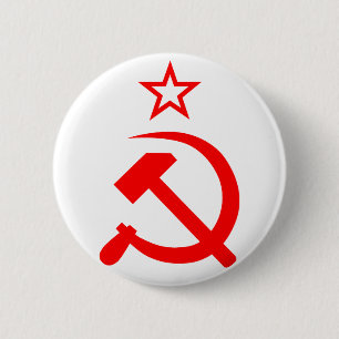 Soviet 2 inch round button