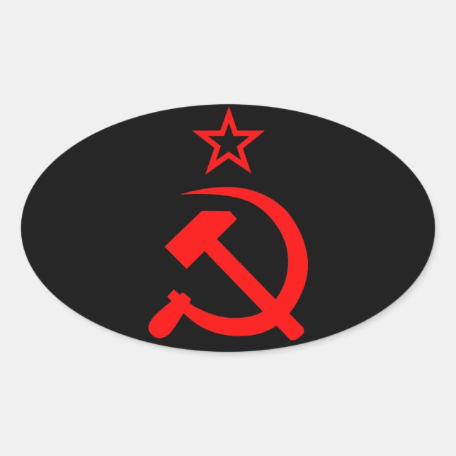 Soviet 2 oval sticker (Front)