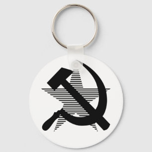 Soviet Black Hammer & Sickle Keychain
