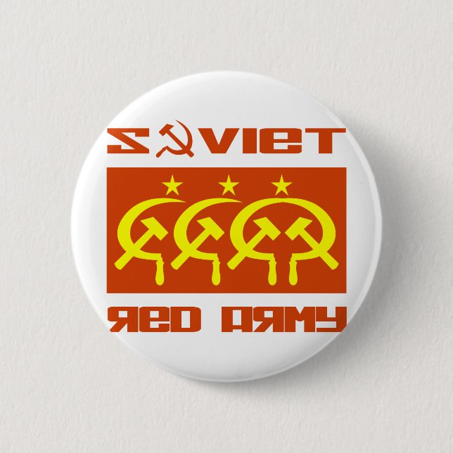 Soviet CCCP Red Army 2 Inch Round Button (Front)