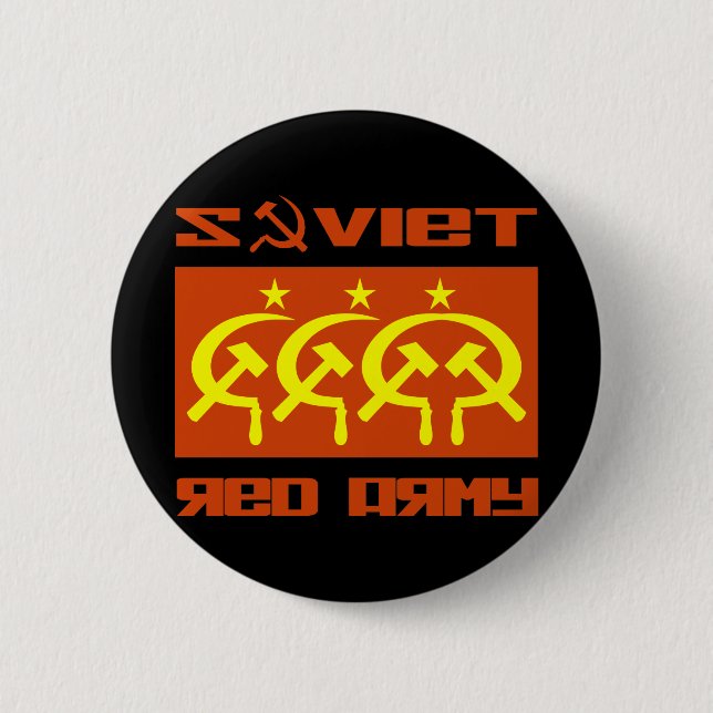 Soviet CCCP Red Army 2 Inch Round Button (Front)