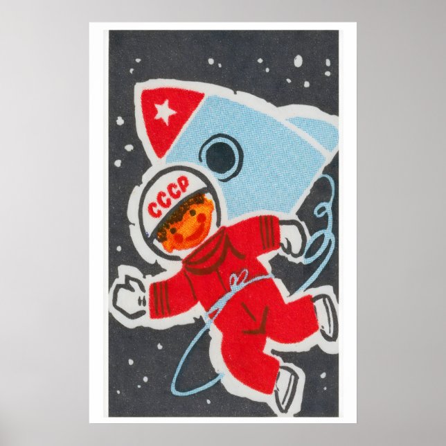 Soviet Child Astronaut - Matchbox Print (Front)