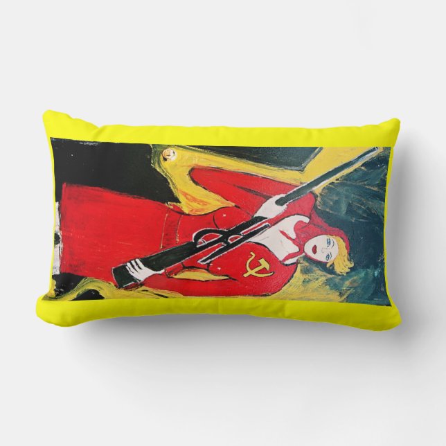 SOVIET DEFENSE LUMBAR PILLOW (Front)