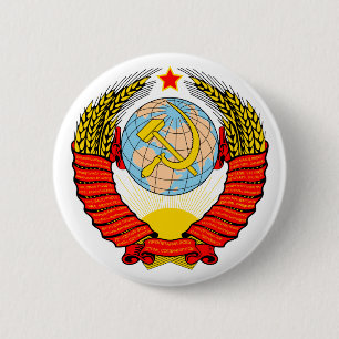 Soviet Emblem 2 Inch Round Button