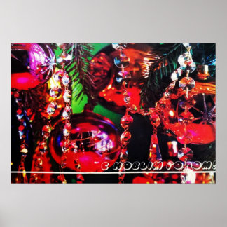 Soviet  feast vintage postcard  Happy New Year! Poster