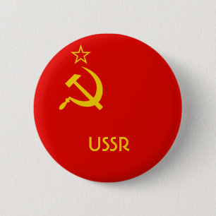 Soviet Flag 2 Inch Round Button