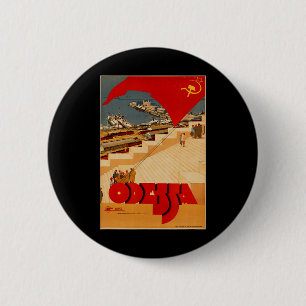 Soviet Odessa Ukraine Cccp Ussr Vintage Poster 2 Inch Round Button