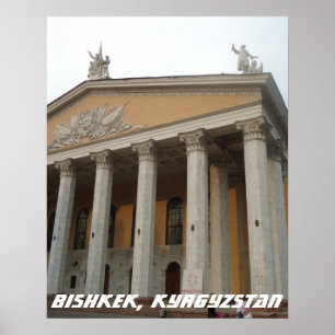 Soviet Opera House, Bishkek Frunze, Kyrgyzstan Poster