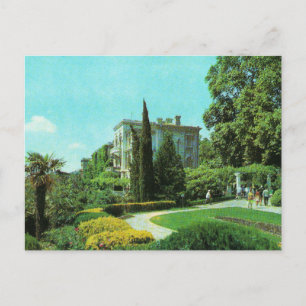 Soviet postcard Livadia Palace and Park