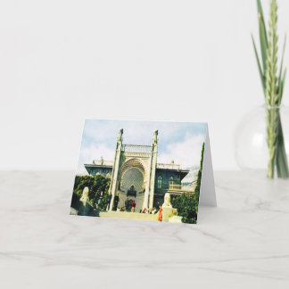 Soviet postcard with Vorontsov Palace in Alupka