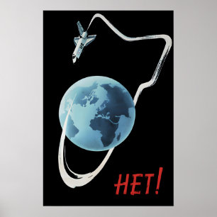 Soviet Poster No to war in space