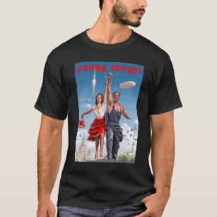Soviet Propaganda Poster Space USSR Communism T-Shirt