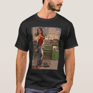 Soviet Propaganda Poster USSR Communism Soviet T-Shirt