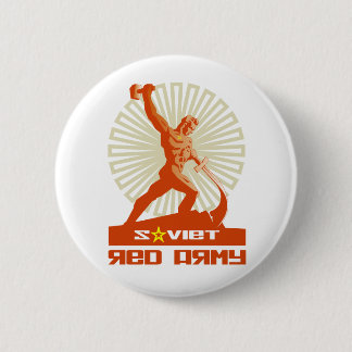 Soviet Red Army Sculpture 2 Inch Round Button