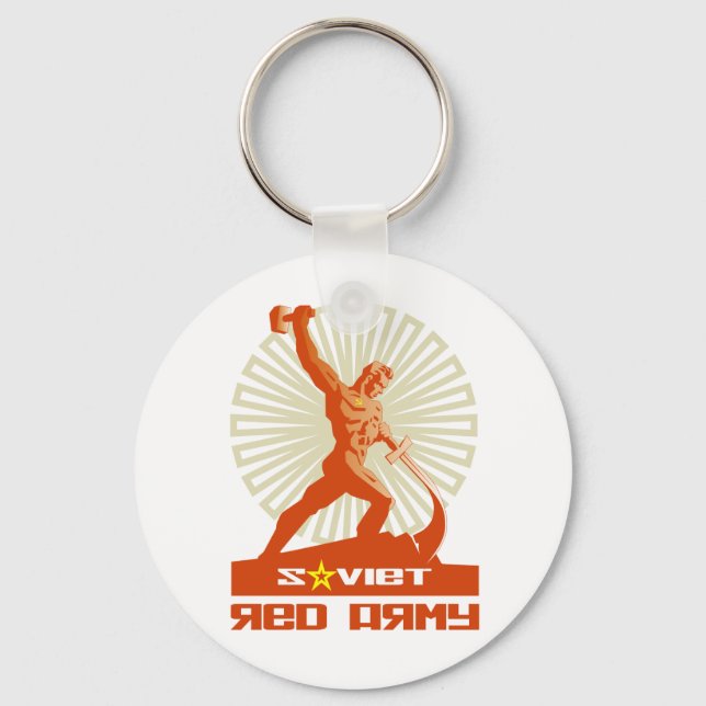 Soviet Red Army Sculpture Keychain (Front)