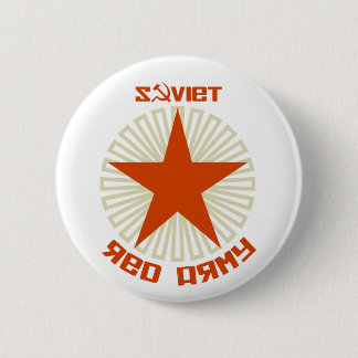Soviet Red Army Star 2 Inch Round Button