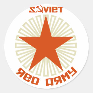 Soviet Red Army Star Classic Round Sticker