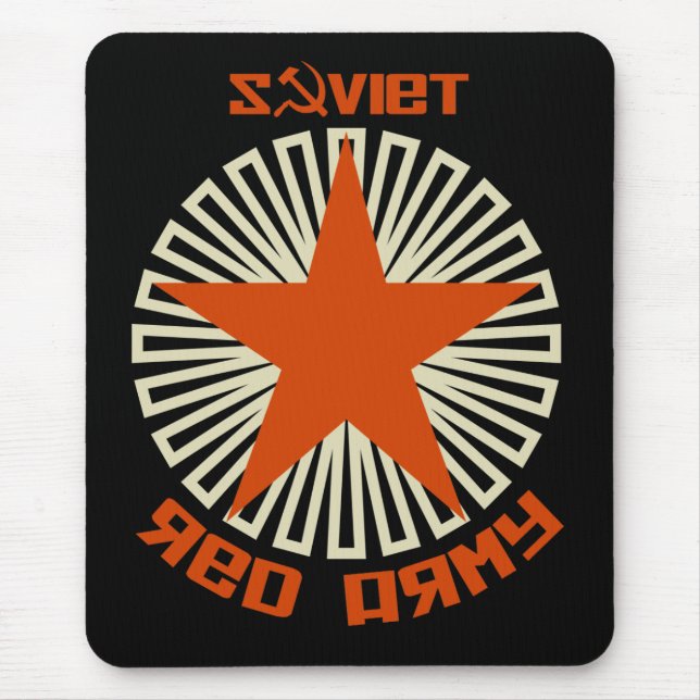 Soviet Red Army Star Mouse Pad (Front)