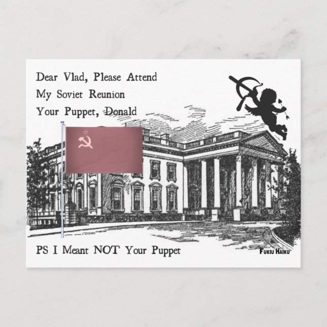 Soviet Reunion Haiku Postcard (Front)