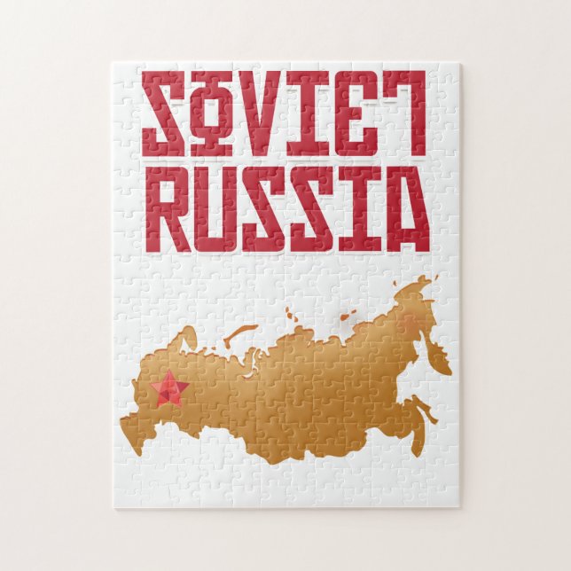 Soviet Russia Vintage Travel Poster Jigsaw Puzzle (Vertical)