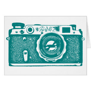 Soviet Russian Camera - Med Dk Cyan