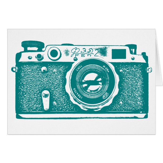 Soviet Russian Camera - Med Dk Cyan (Front Horizontal)