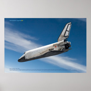 Soviet Space Icon: Buran Reentry Poster