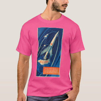 Soviet Space Program Soviet Union USSR Russian Ret T-Shirt