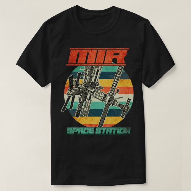 Soviet Space Station Mir10 T-Shirt (Design Front)