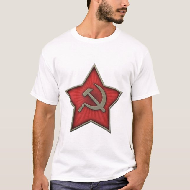 Soviet Star Hammer and Sickle Communist T-Shirt (Front)
