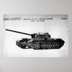 Soviet T-54 Main Battle Tank Poster