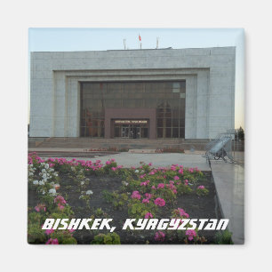 Soviet Union Architecture - Bishkek, Kyrgyzstan Magnet