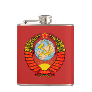 Soviet Union Coat of arms USSR Hip Flask