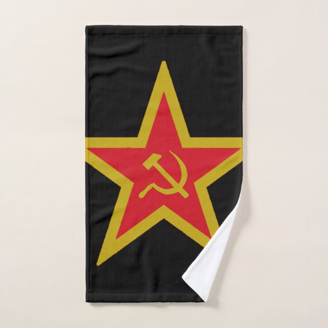 Soviet Union Communist Star Flag (Serviette à main)