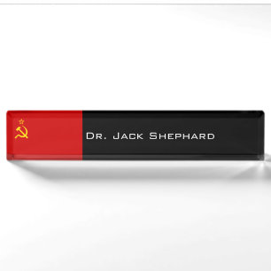 Soviet Union Flag Nameplate